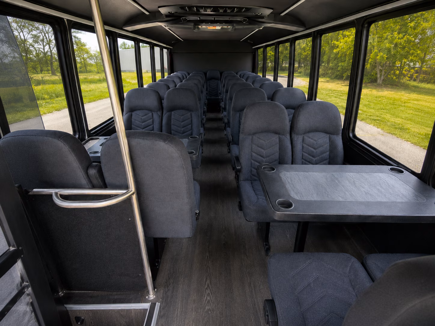 jersey city 15 passenger minibus inside