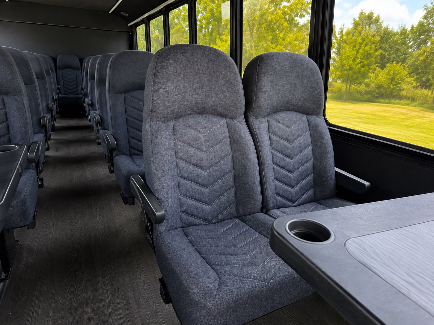 jersey city 15 passenger minibus interior