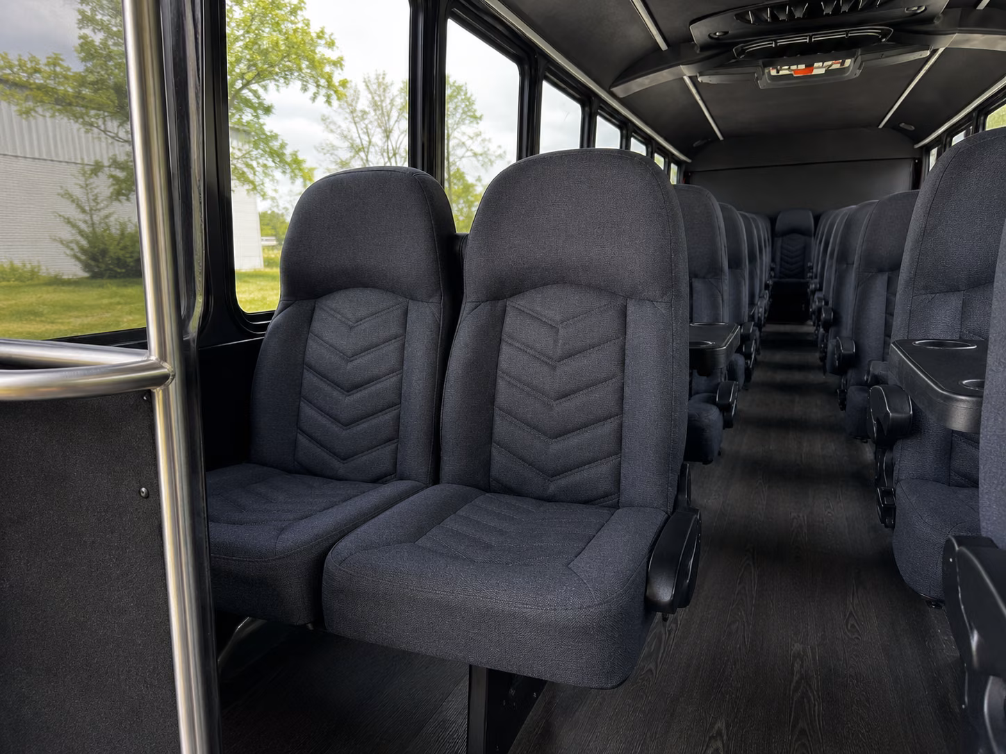 jersey city 18 passenger minibus inside