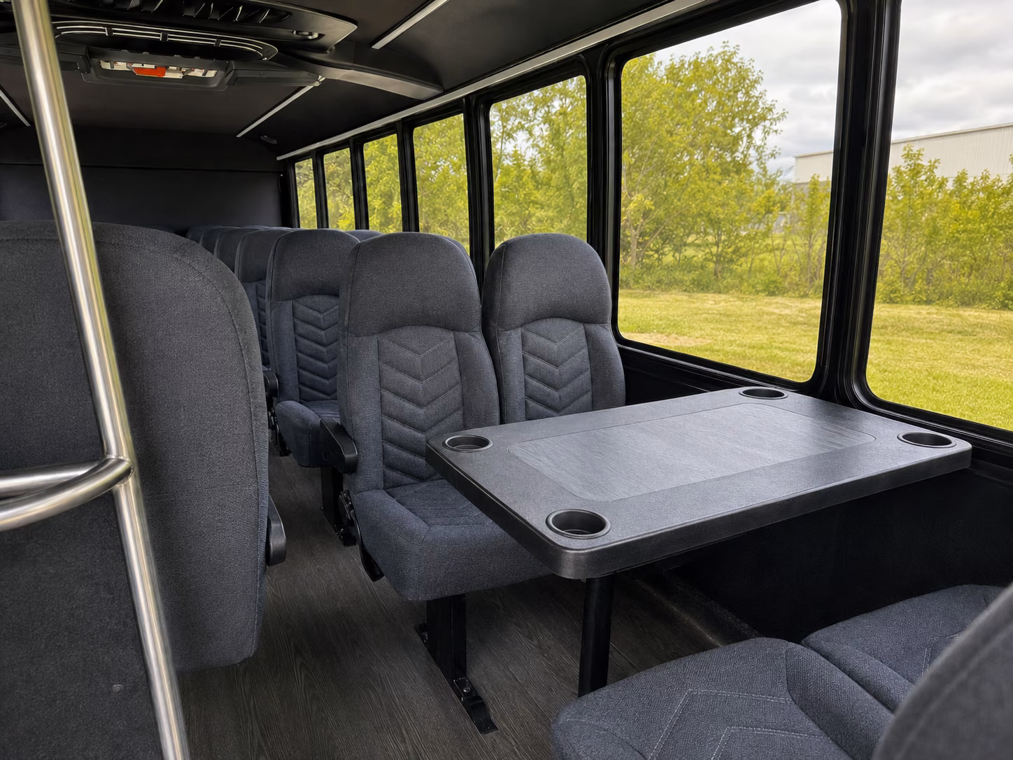 jersey city 18 passenger minibus interior