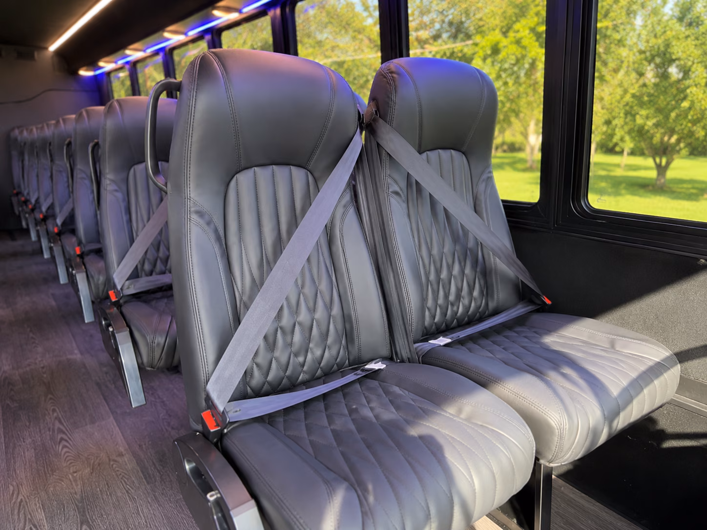 jersey city 20 passenger minibus interior