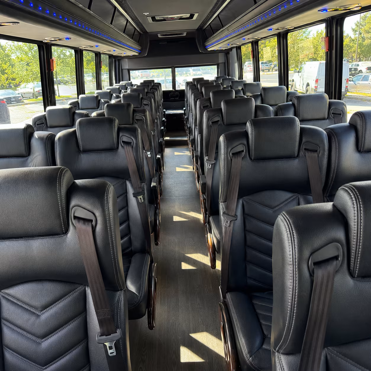 jersey city 25 passenger minibus inside