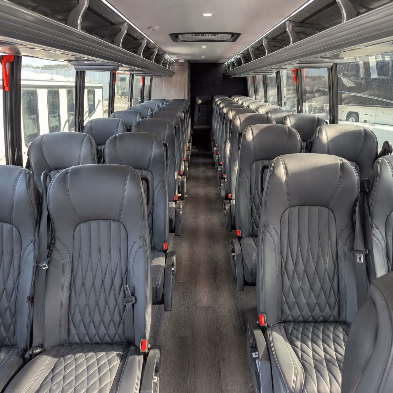 jersey city 25 passenger minibus interior