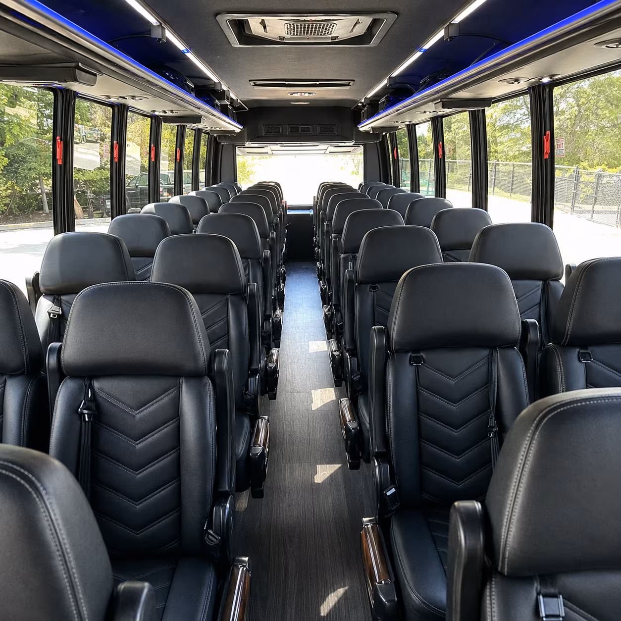 jersey city 30 passenger minibus interior