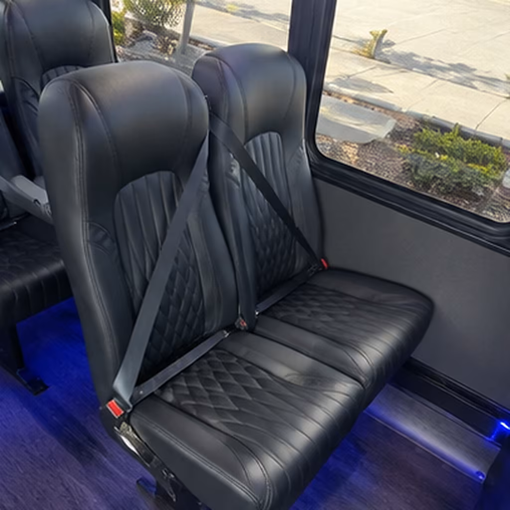jersey city 35 passenger minibus interior