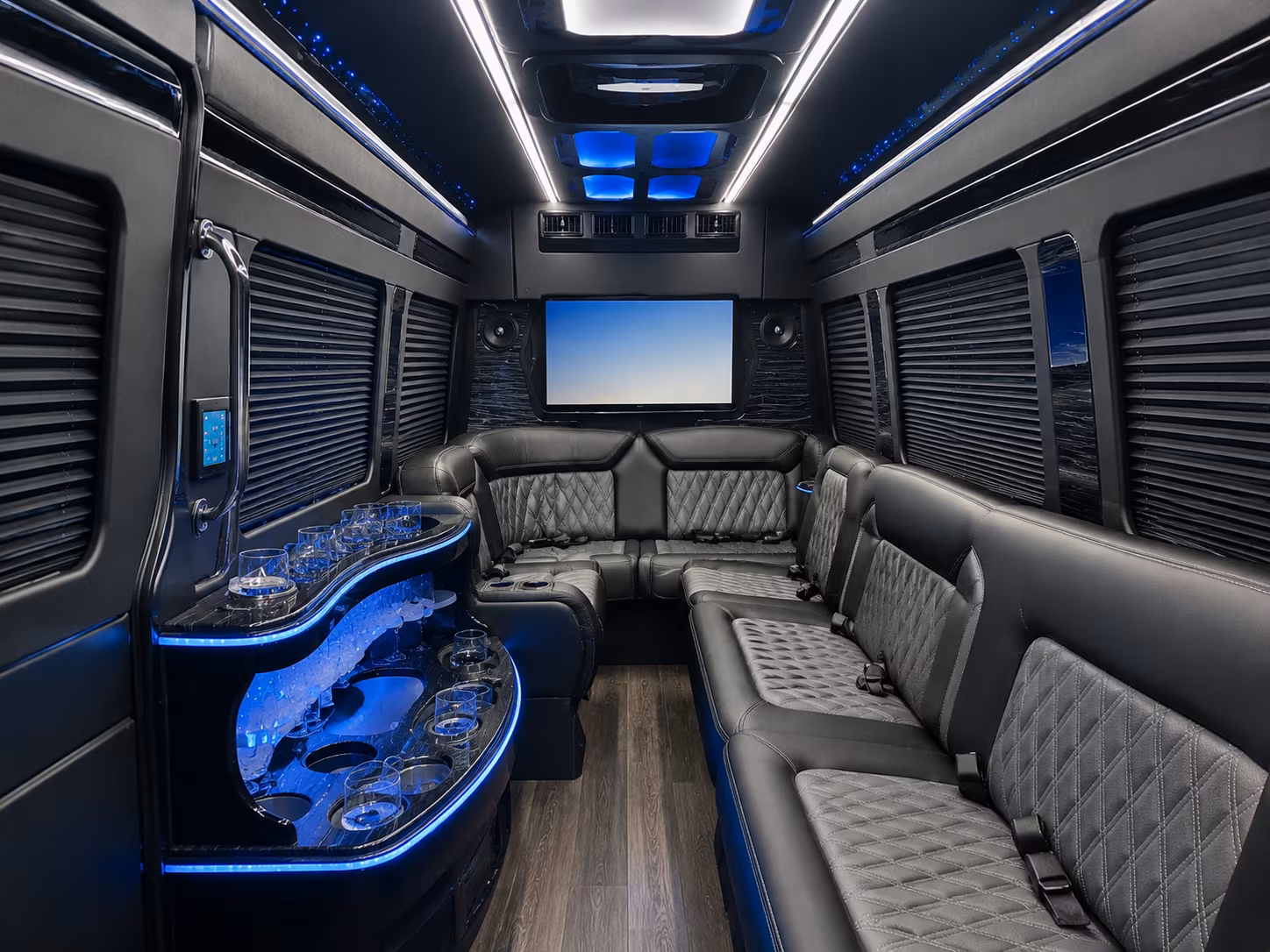 jersey city sprinter limousine inside
