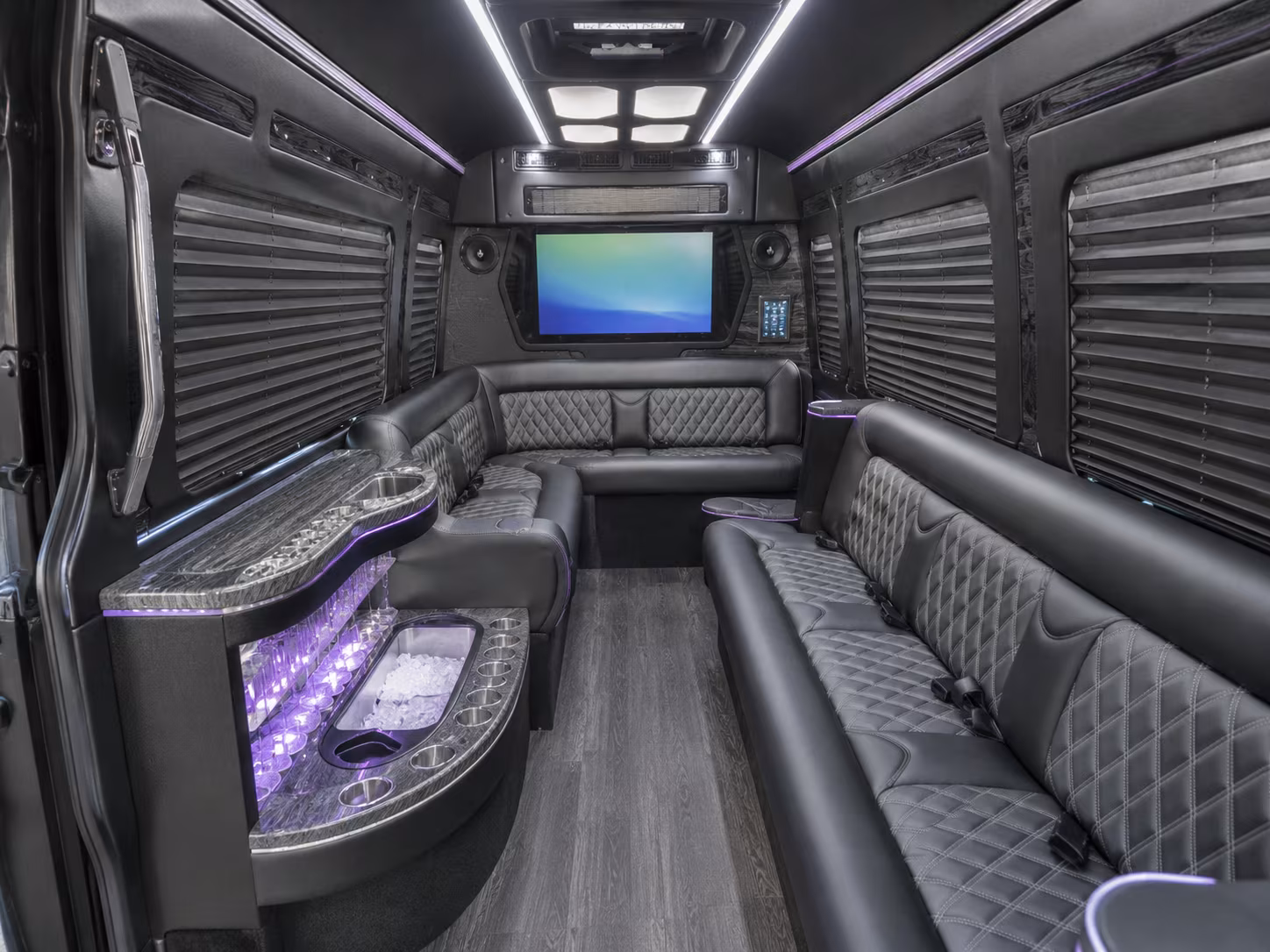 jersey city sprinter limousine interior
